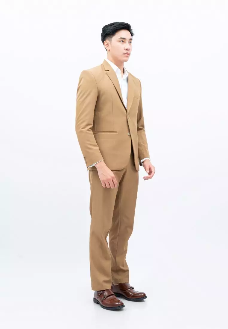 Houseofcuff Jas Set Celana Formal Blazer Mocca Formal Pria Jas Nikah