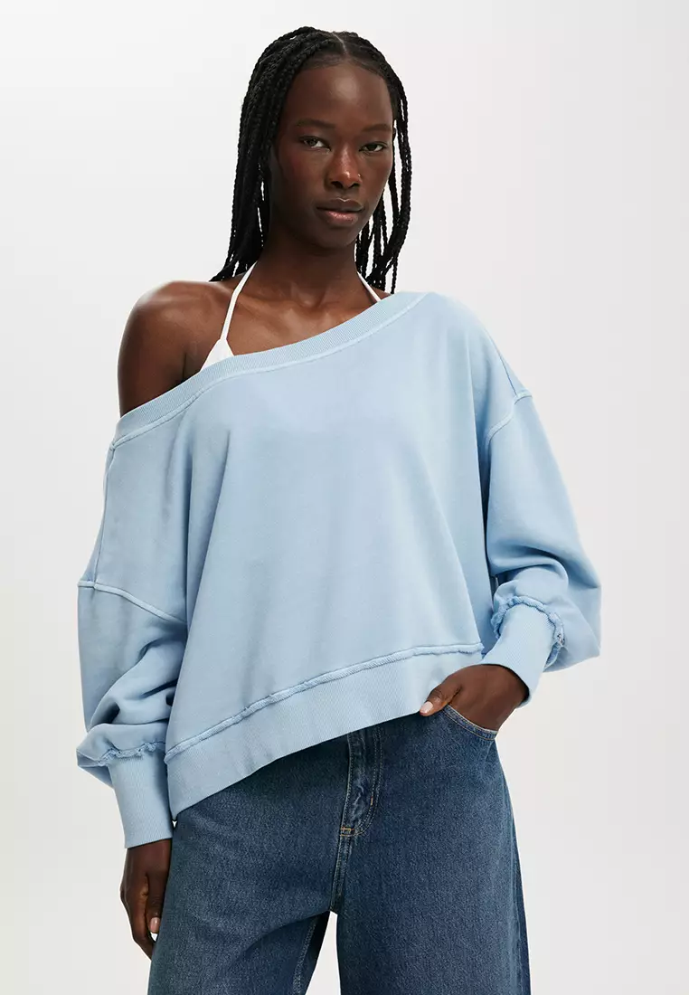 Buy Cotton On Off Shoulder Sweatshirt 2026 Online | ZALORA