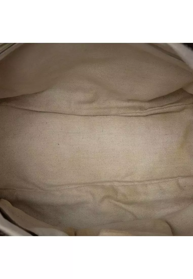 Pre-Loved Gucci Diamante Canvas Sukey Satchel