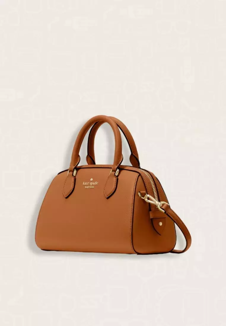 Kate Spade Madison Saffiano Leather Duffle Crossbody Cavern Clay