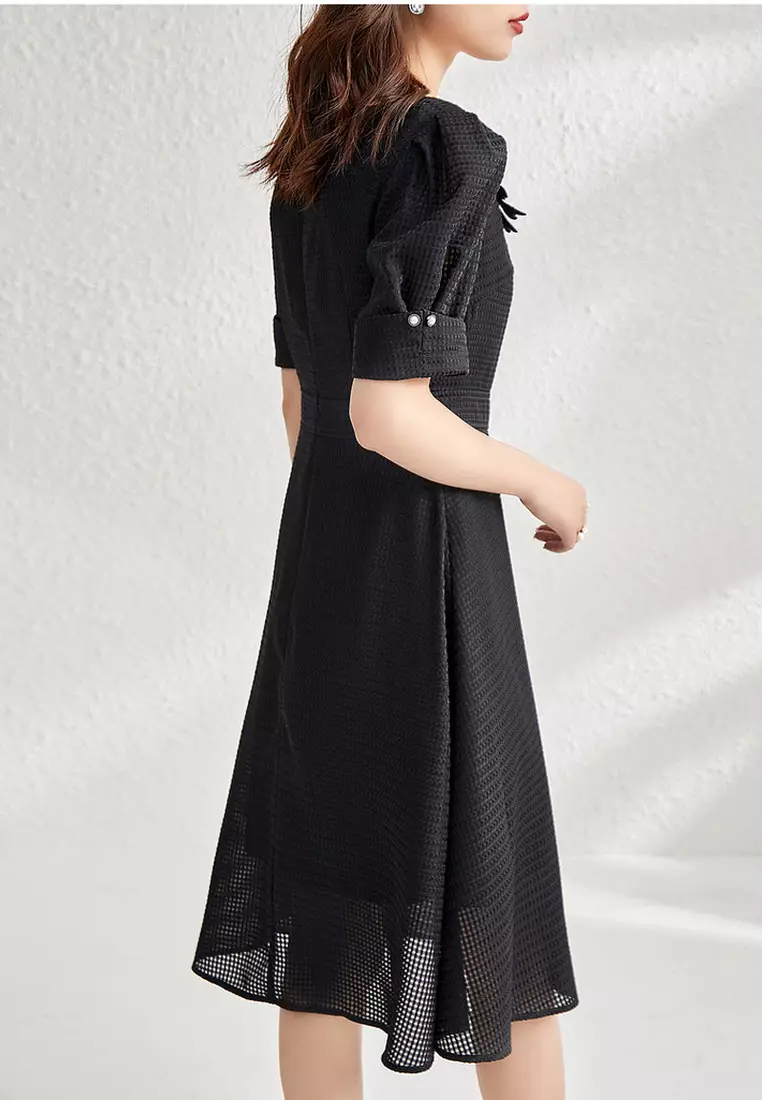 ONX.HK Temperament OL Lace Square Neck Dress 2024 | Buy ONX.HK Online ...