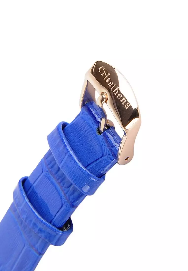 【Hot Style】Crisathena Macaron Fashion Watch in Navy for Women