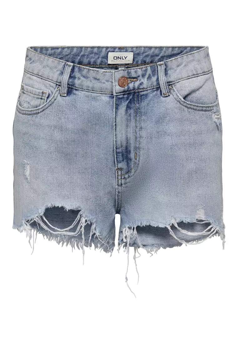 High Waist Denim Shorts