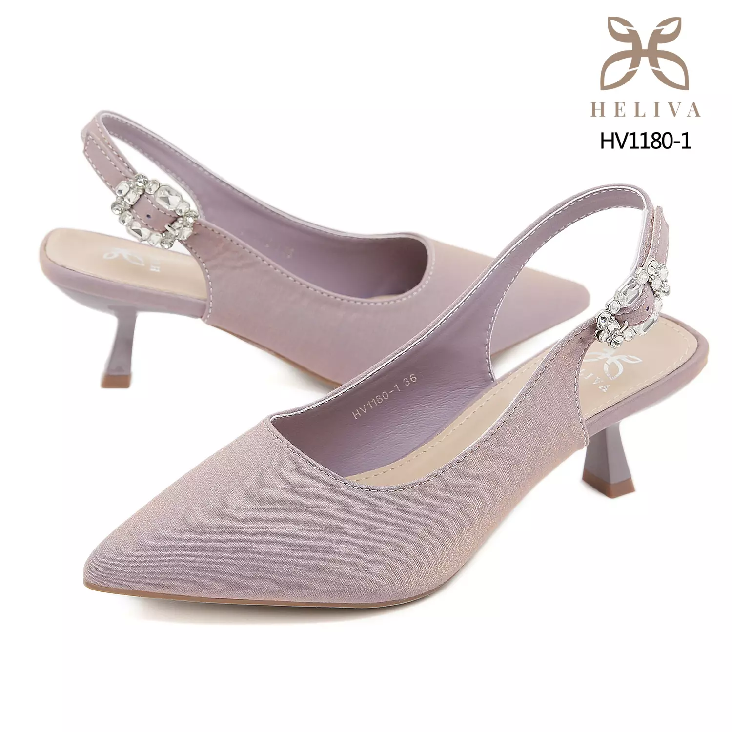 Heliva Aulyna – Crystal-Embellished Pointed Heels in Elegant 5.5cm Profile HV1180-1