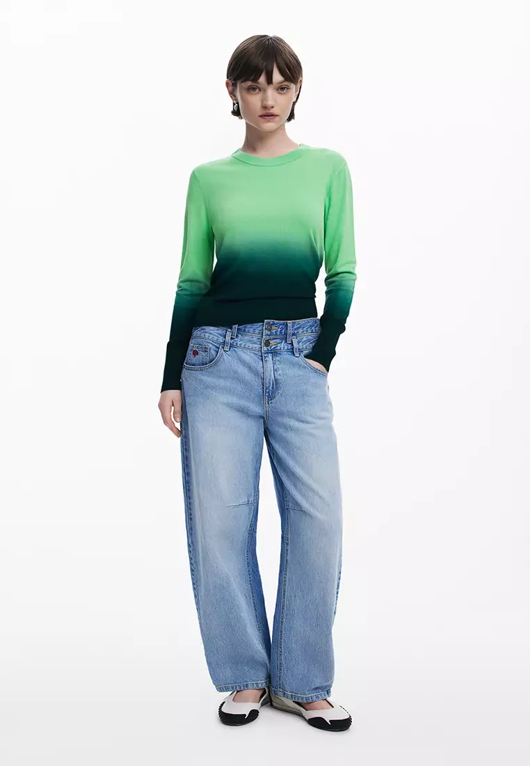 Gradient lightweight sweater