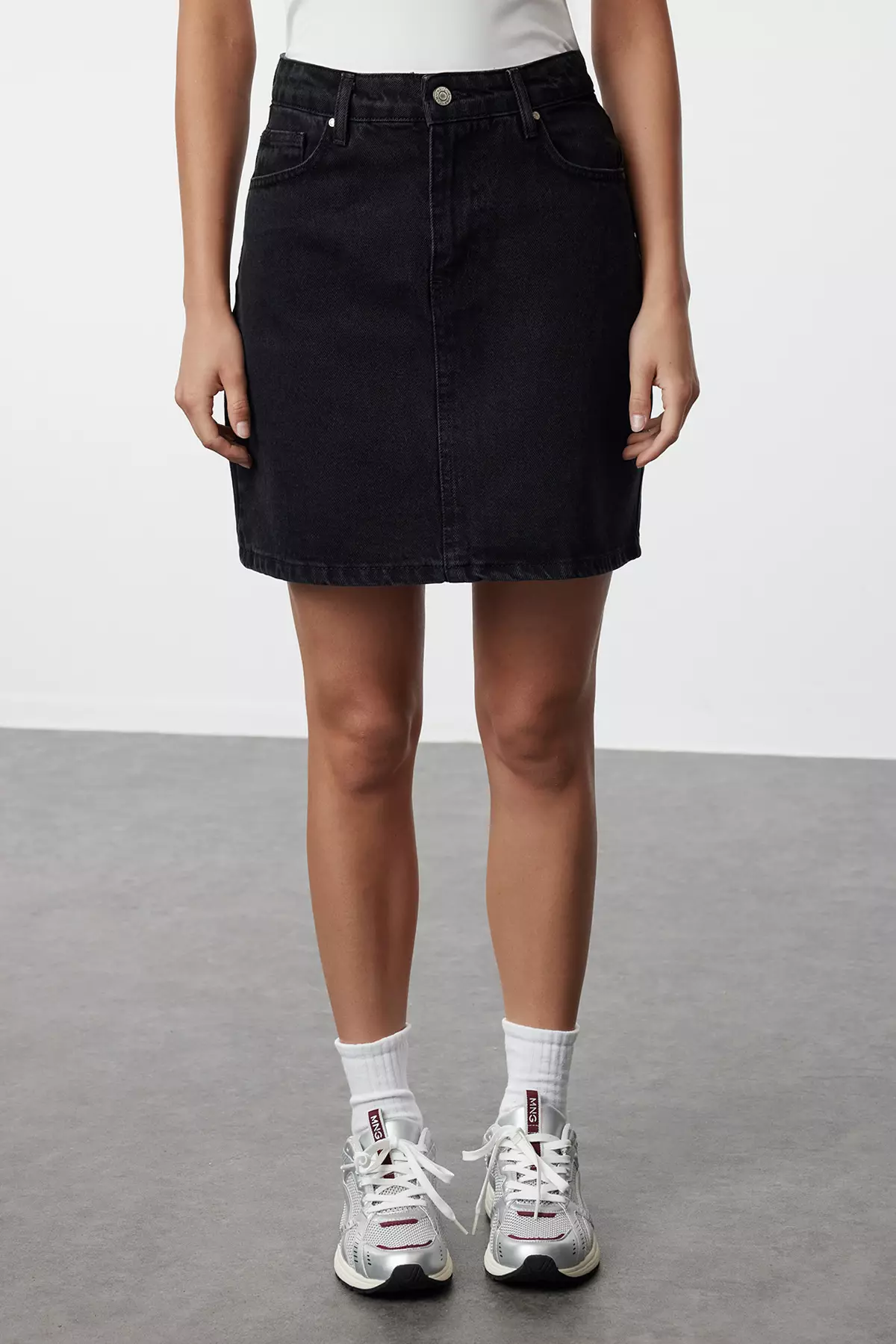 High Waist Denim Skirt