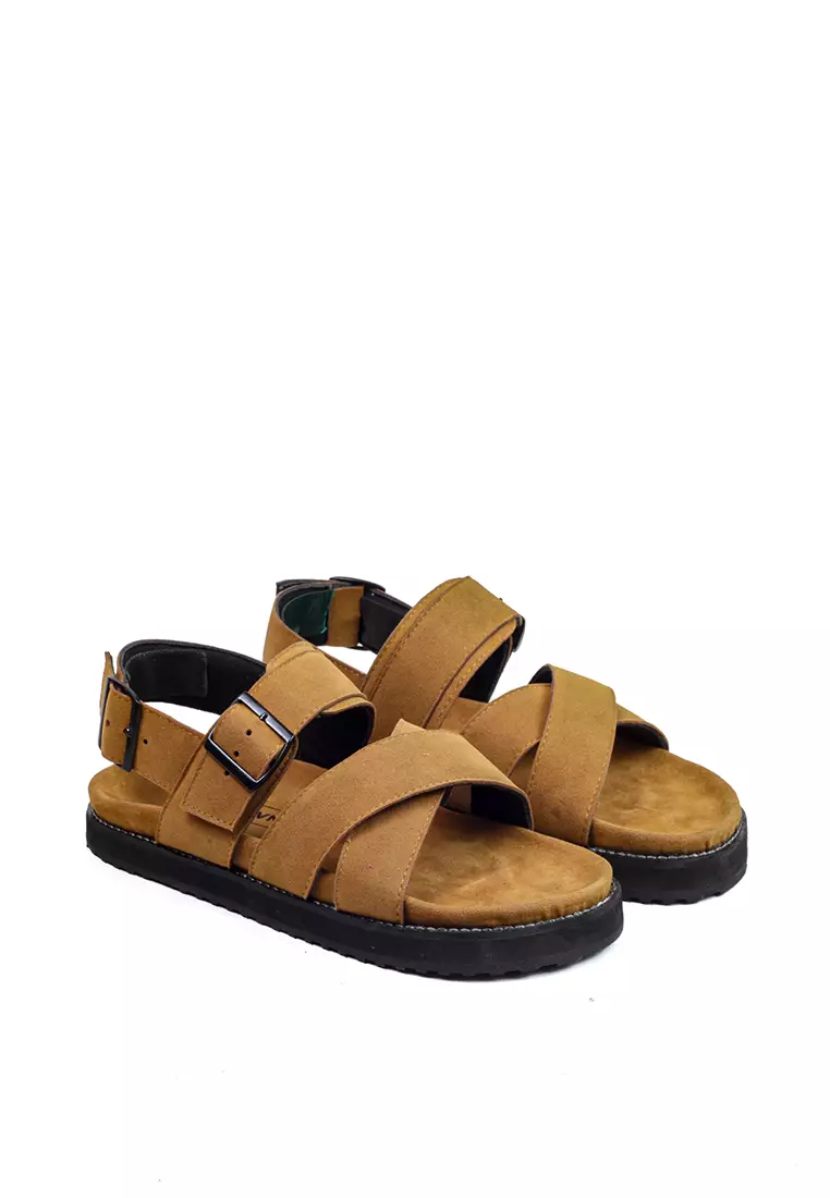 Lvnatica Asoka Brown Slide Sandals