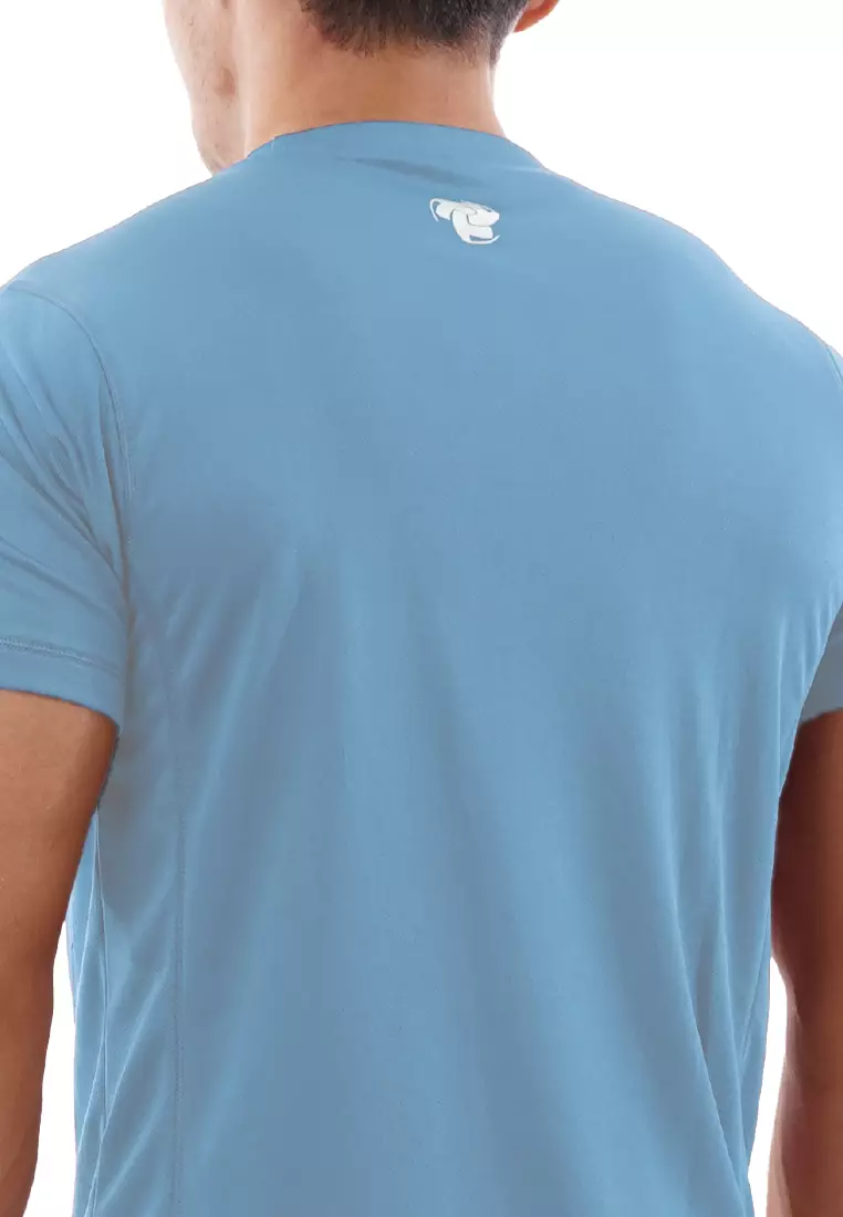 Tiento Kaos Dry Fit Men Airy Blue Baju Olahraga Lari Pria