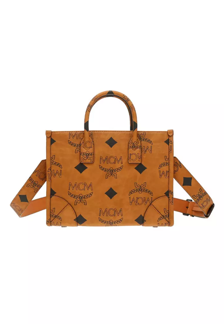 mcm brown handbag