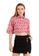 What To Wear white and red Full Embroidered Crop Shirt in Red A2C0EAA22AE23FGS_1