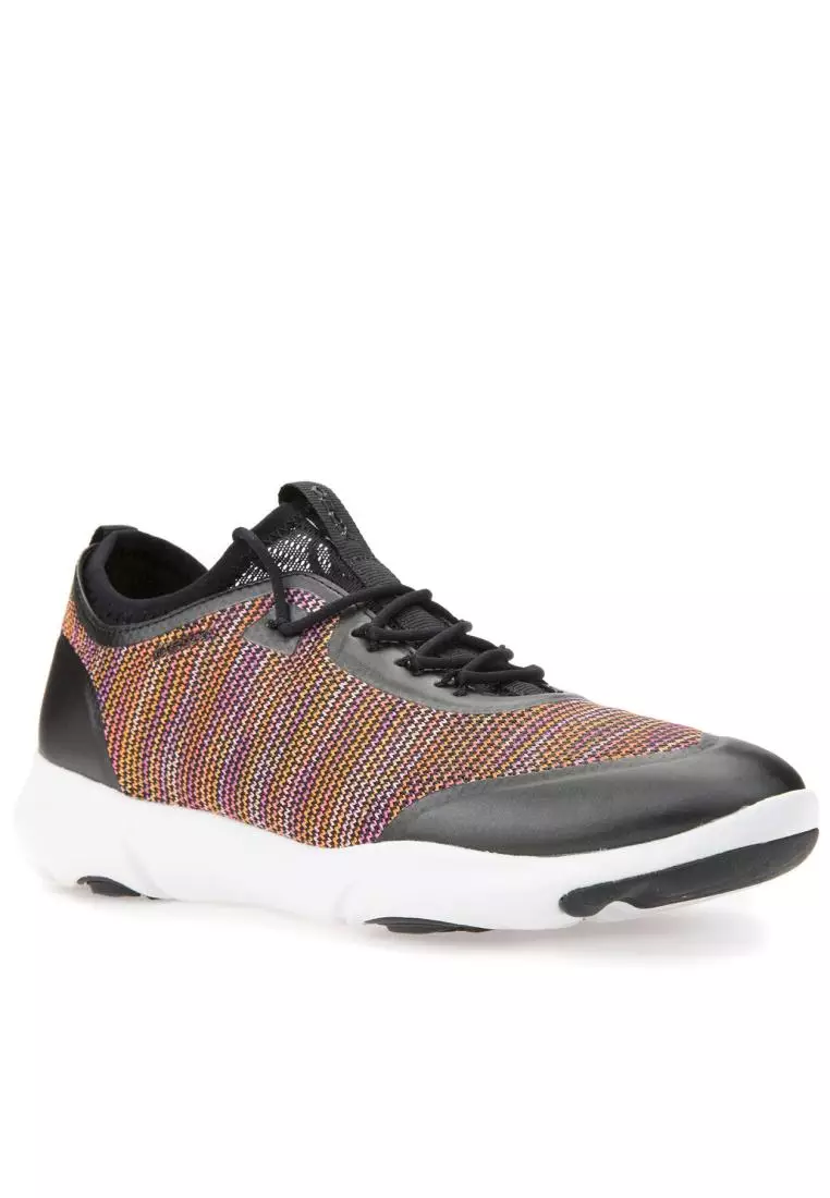 Buy GEOX GEOX Ladies Nebula X Sneakers Black Orange D82BHA 0006K
