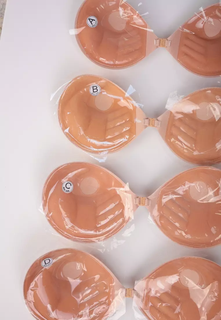 Buy Love Knot [Pack of 2] Love Knot Nu Bra 3cm Thickness Seamless