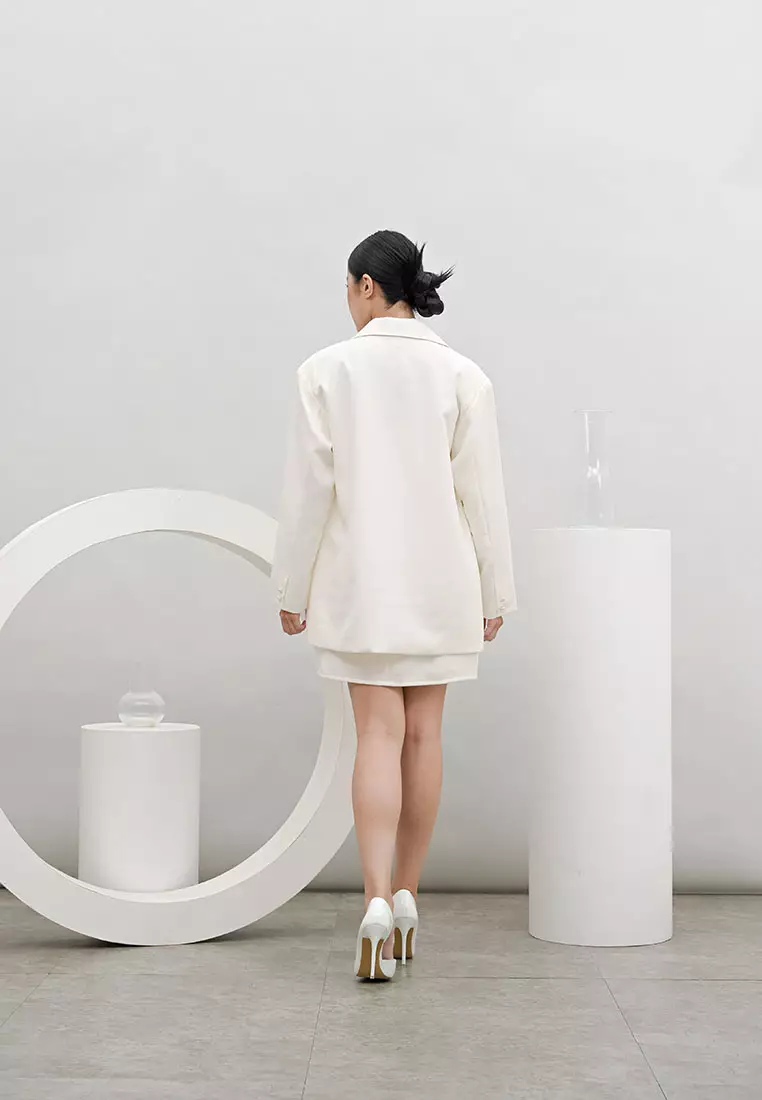 Capsule Oversized Blazer in White