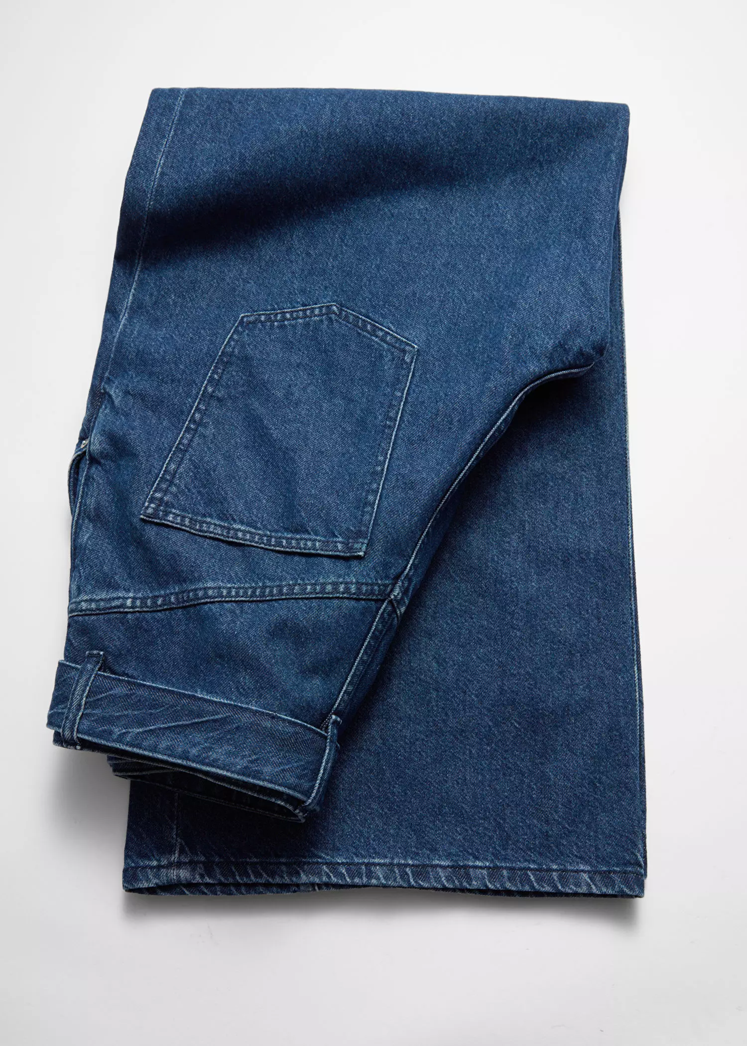 Belted Pleat-Detail Jeans