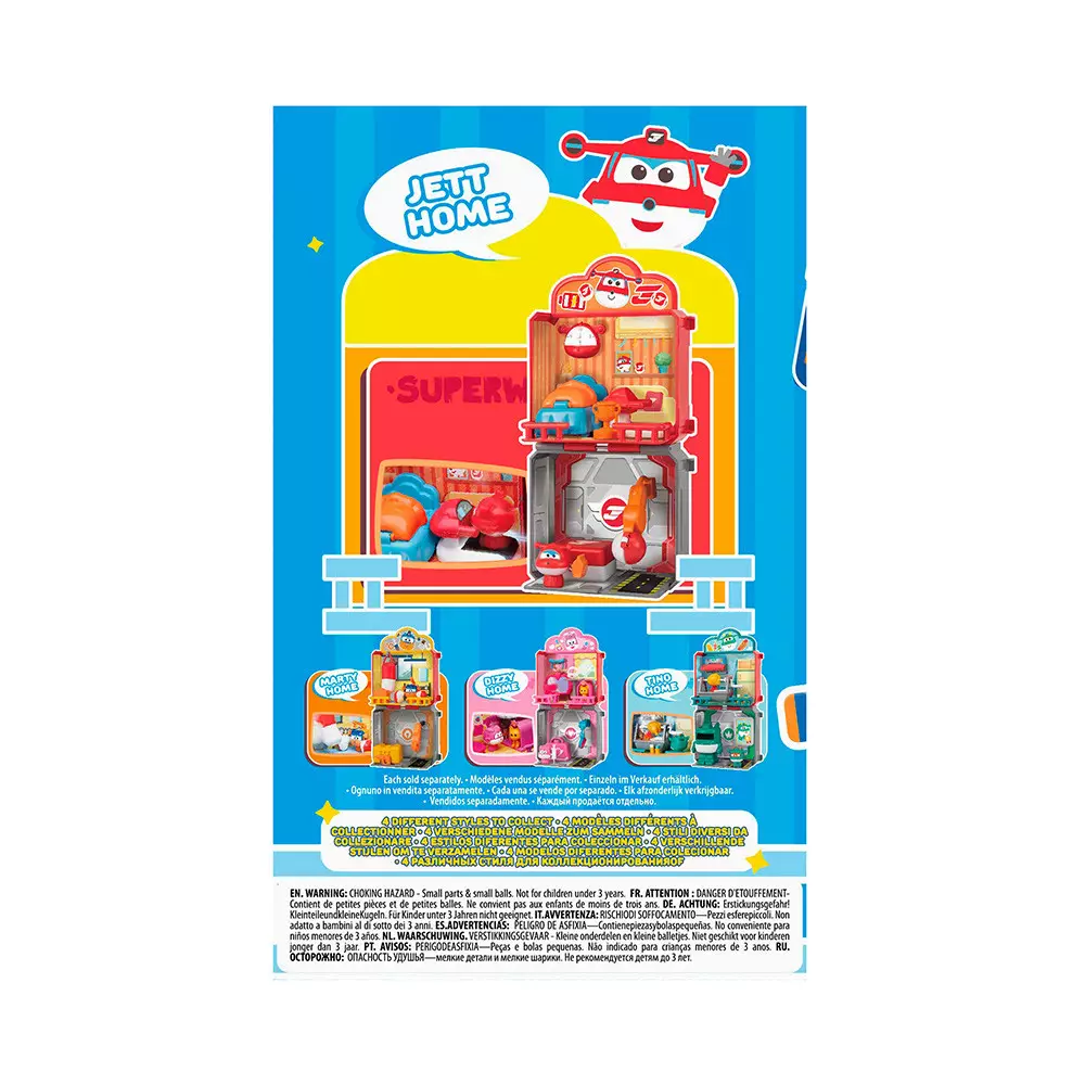 Alpha Group Playset Superwings Home Visit Jett Home - Merah