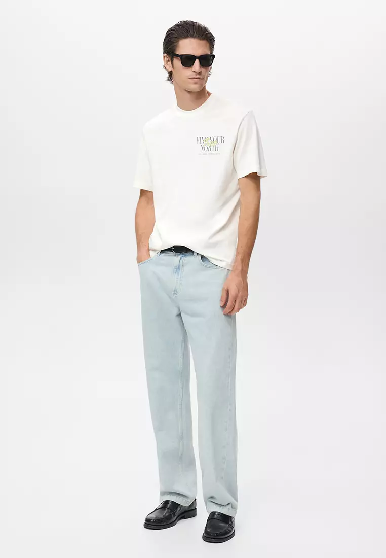 100% Cotton T-Shirt Text