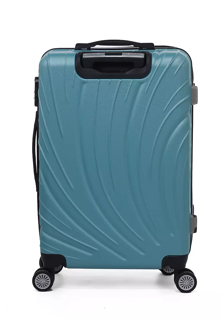Austin Koper Unisex Size 24 Inch Large Compartment Suitcase Tas Travel Number Code Lock Material Fiber ABS ORIGINAL - Tosca