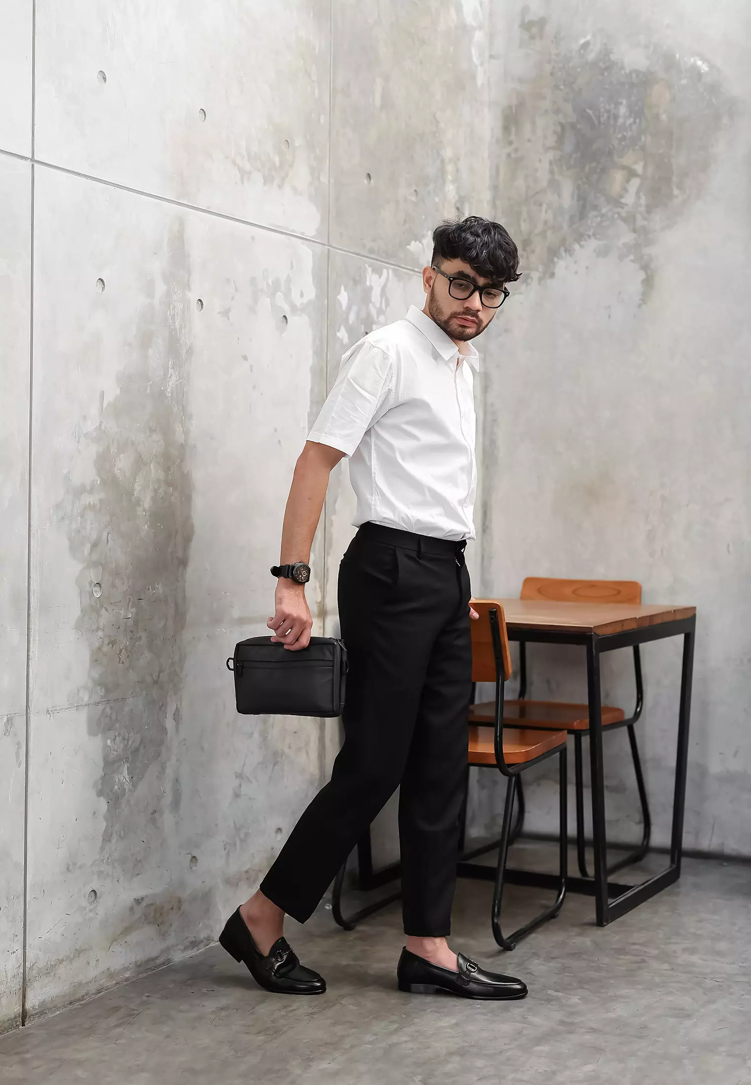 Mark Men Slip On Loafer Casual with Metal Buckle