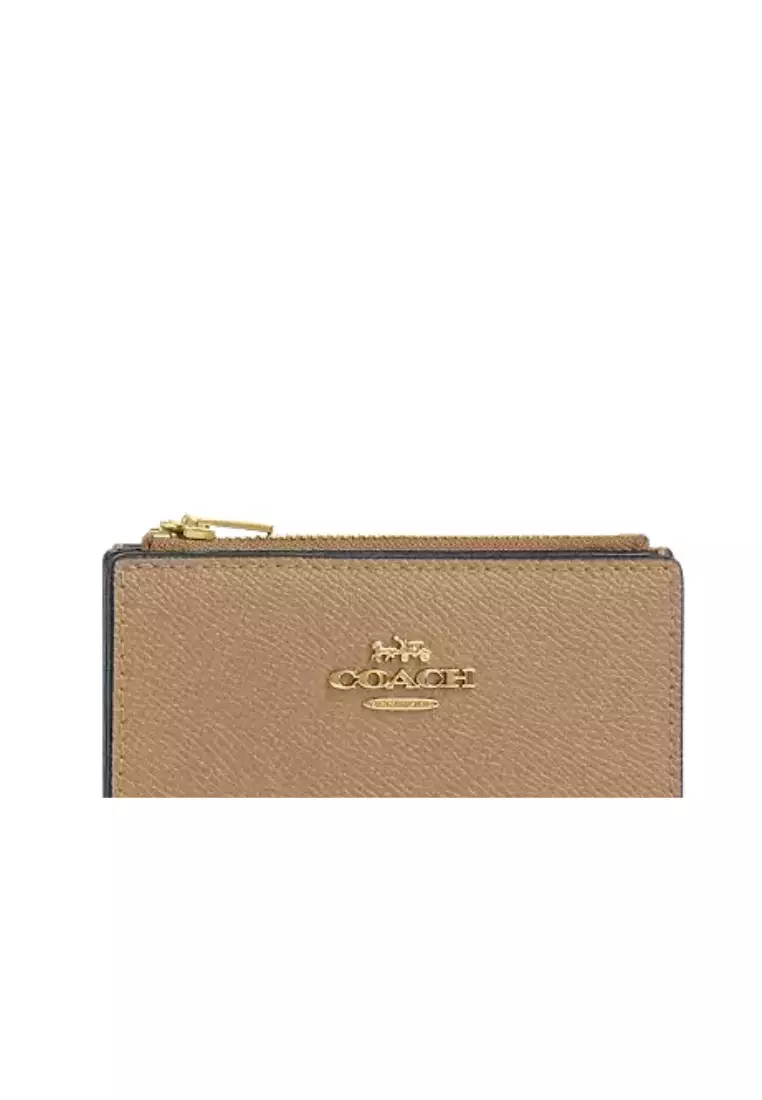 Coach Bifold Wallet In Taupe CR983