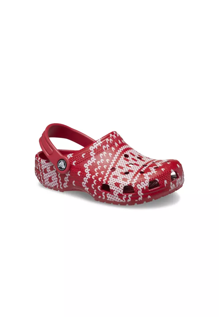 Buy Crocs Kids Classic Holiday Sweater Clog In Multi 2024 Online