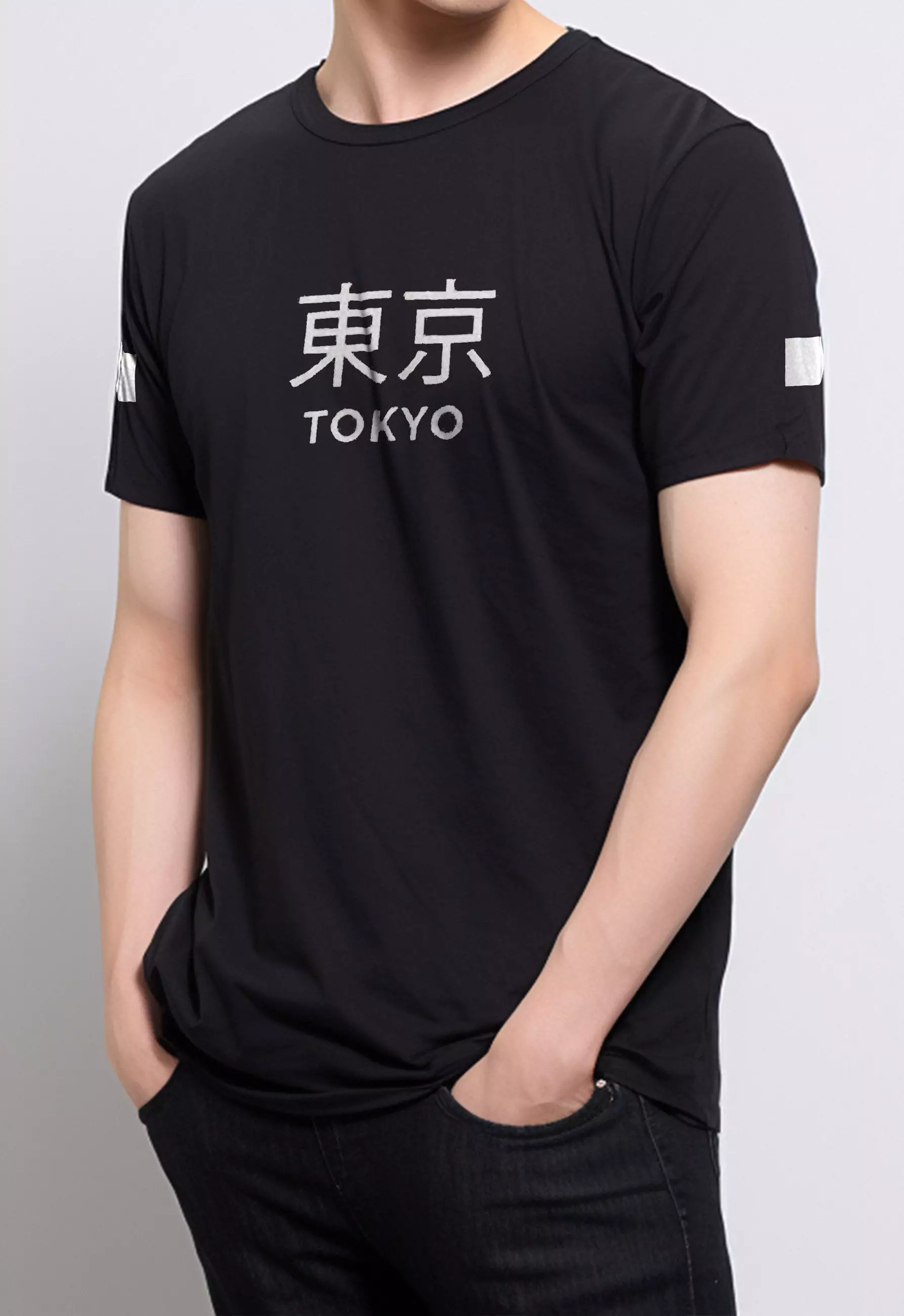 MT809Q s/s Men Tokyo Katakana blkXS