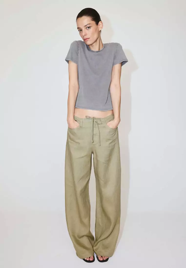 Bow Linen Trousers