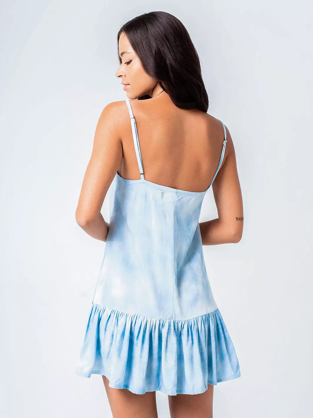 Earthling Dress Blue Tie Dye