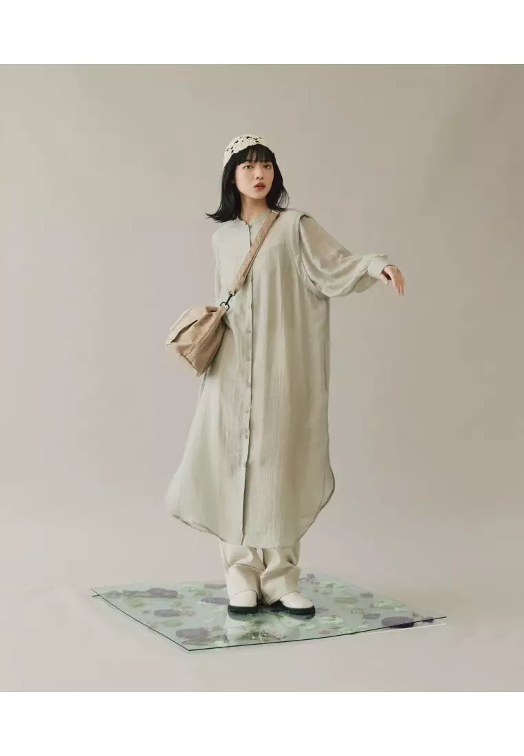 Plain-me 防潑水桶包 - 米色