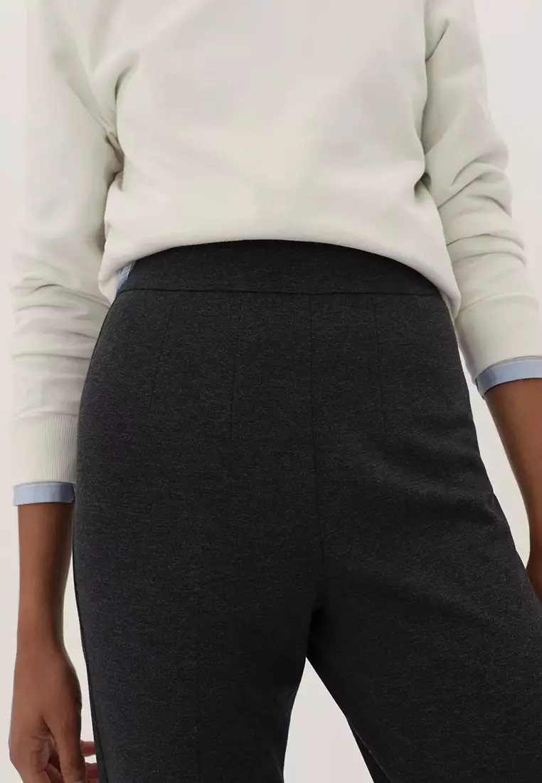 Jersey Slim Fit Ankle Grazer Trousersâ