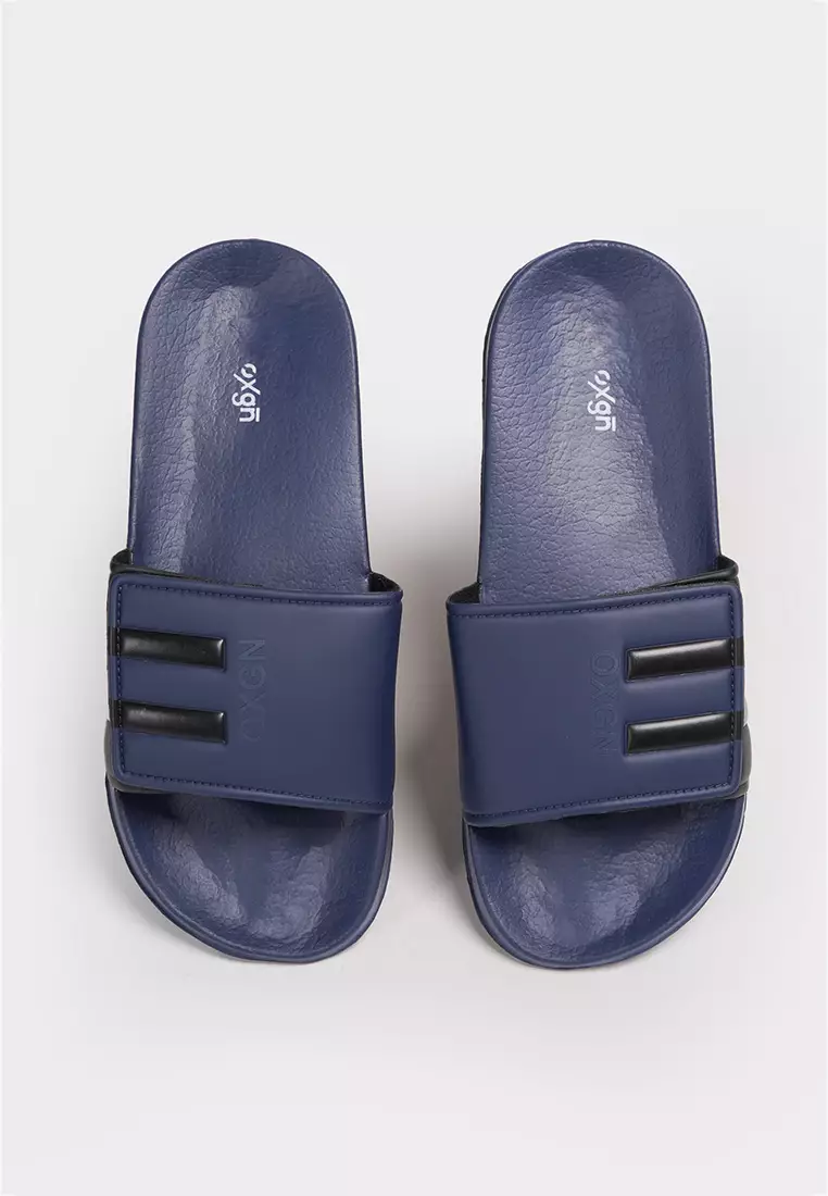 Discount on Oxgn  shoes - SKU: Men's Premium Threads Velcro Slides With Gradient 