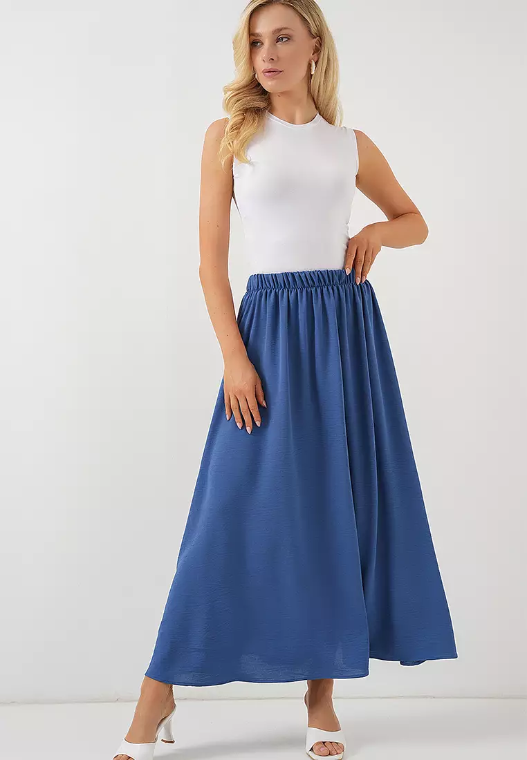 Women's Long Ayrobin Skirt 8050 - Indigo