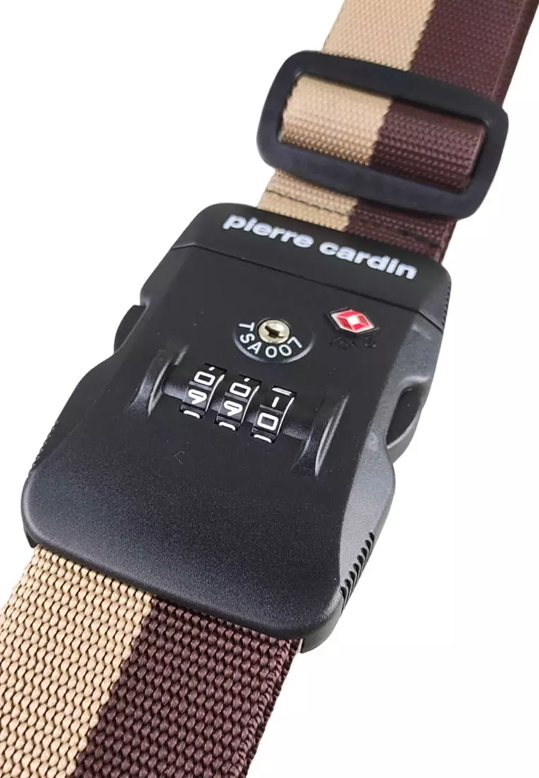 Pierre Cardin Strap Koper Travel Strap to Secure Luggage Tali Pengaman Sabuk Koper TSA