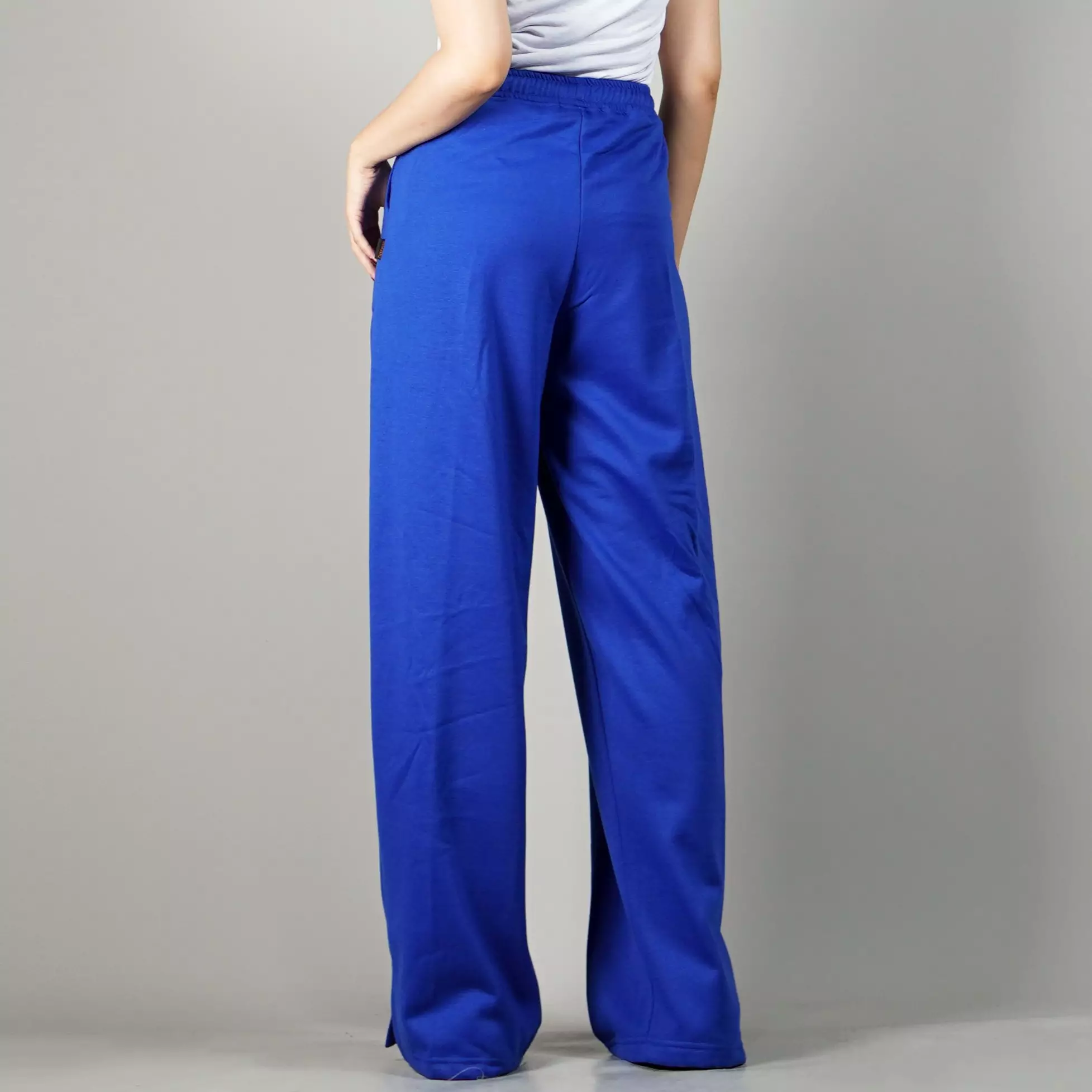 JISOO Celana Panjang Baggy Pants Celana Baggy Loose Pants Wanita - BIRU