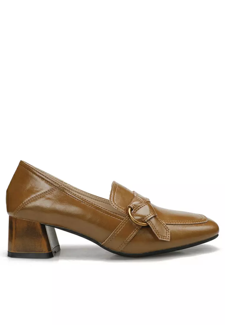 Discount on Twenty Eight Shoes  shoes - SKU: 4cm Knot Belt Leather Loafer Te6988-6