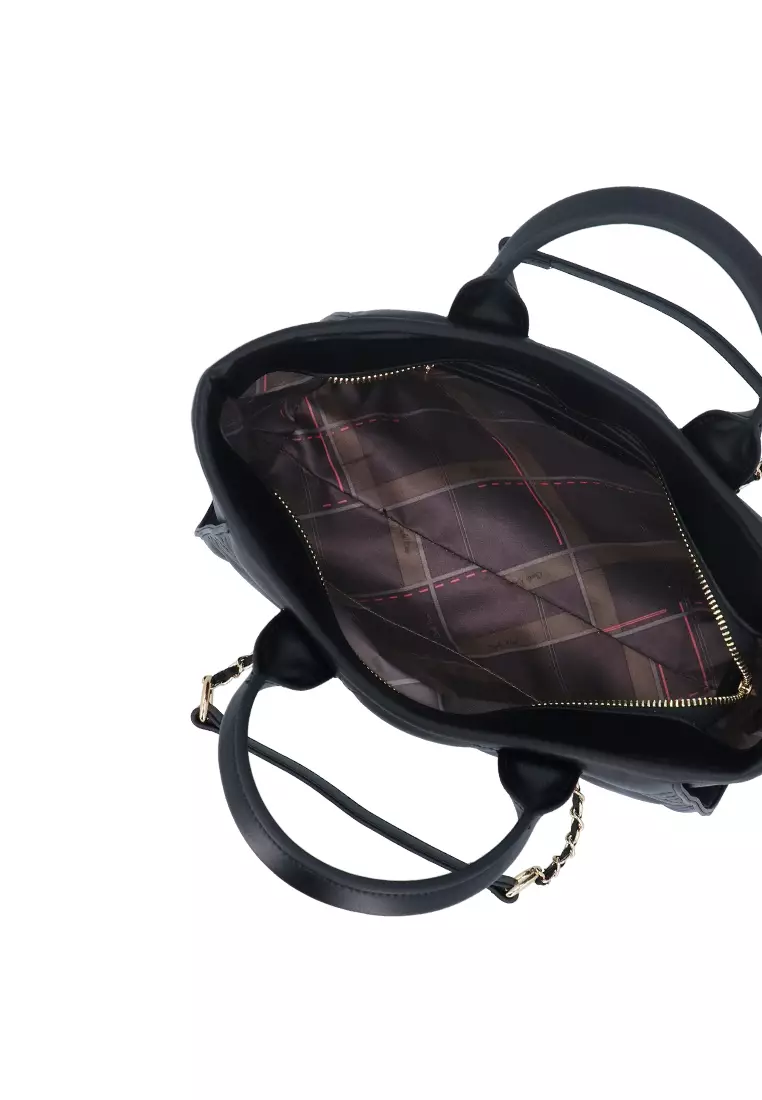 Buy Carlo Rino CR Madison Quilted Tote - Black 2026 Online | ZALORA