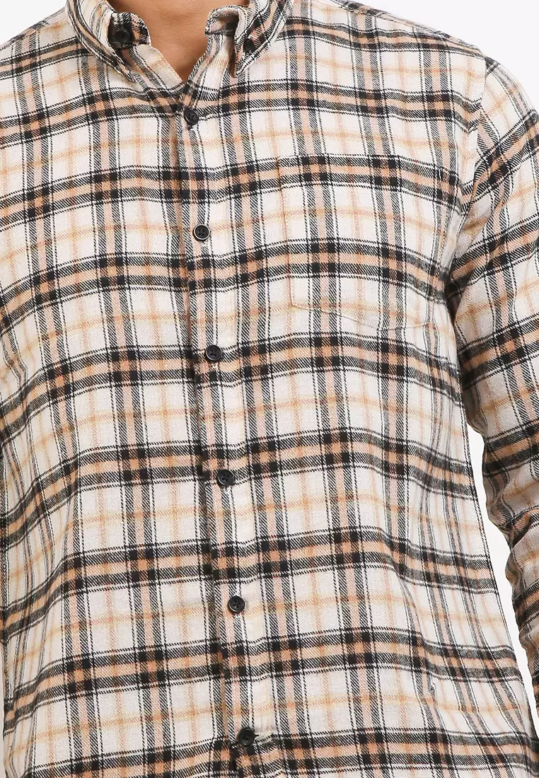 Cotton Well Flannel Shirt Butter