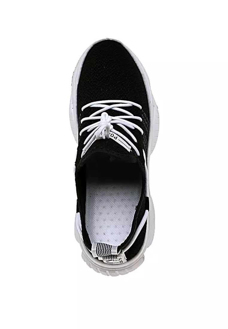 Chayton Sepatu Olahraga Pria Sneakers Nine Lines Material Cloth ORIGINAL - Black white