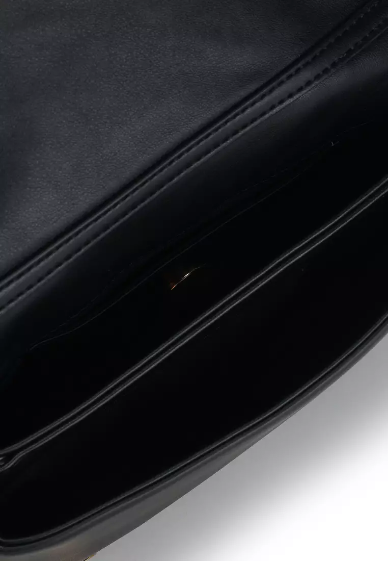 Embossed Quilted Chain Sling Bag (nt)