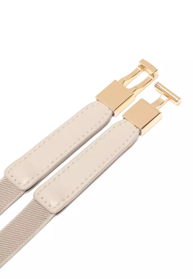 GYKACO AILEE Beige - Ikat Pinggang Wanita - Fashion Belt / Sabuk (Import)