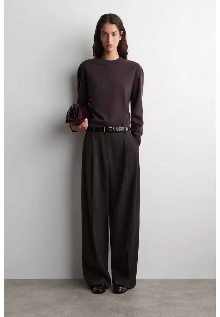 MERINO WOOL CREW-NECK JUMPER