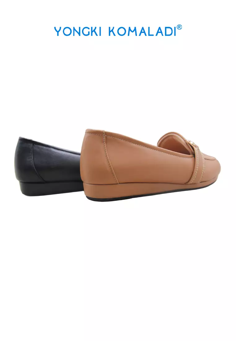 YONGKI KOMALADI SEPATU LOAFER WANITA OL-PRN302-24 CAMEL