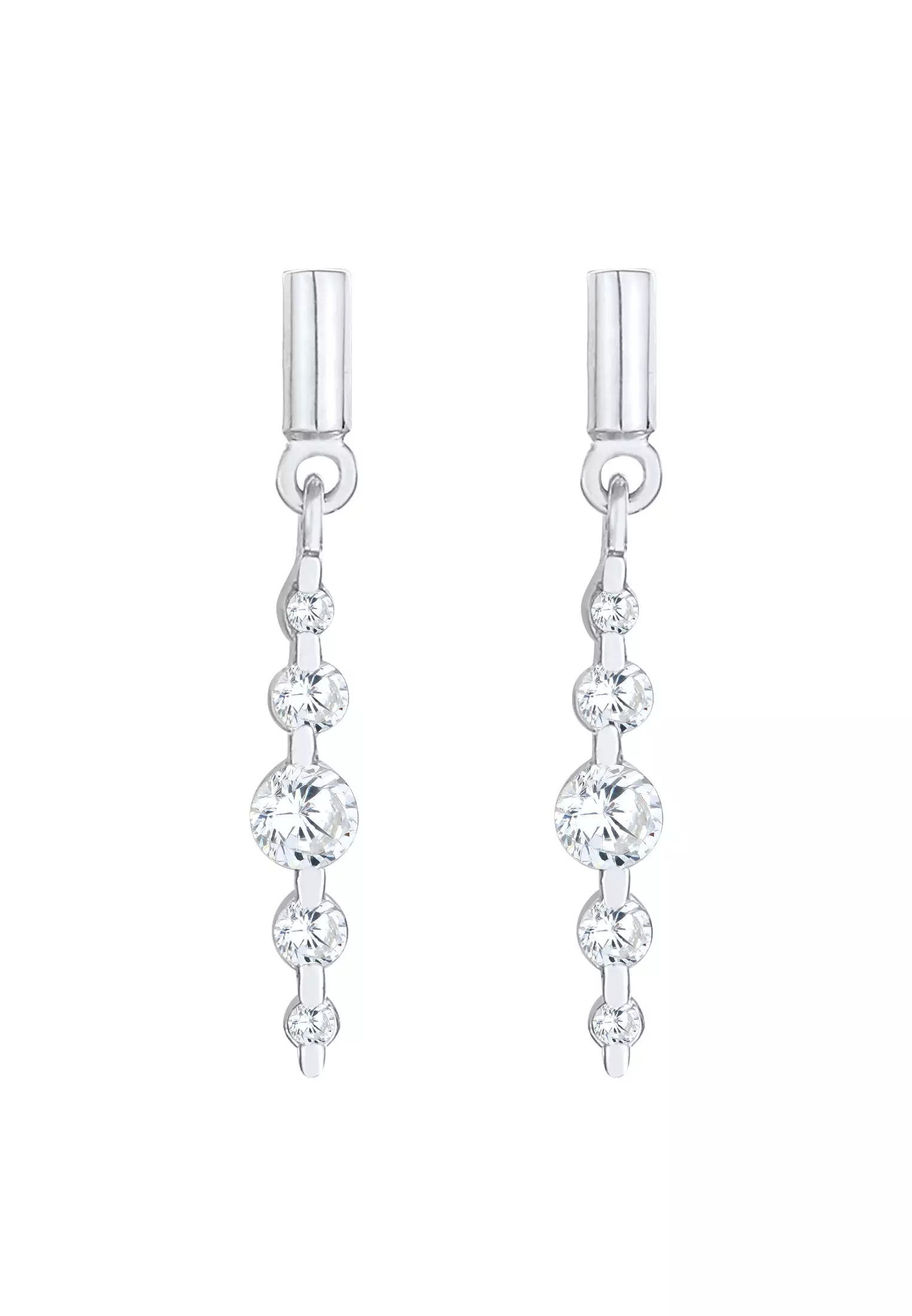 Earrings Stud Classic Glamour Cubic Zirconia Stones
