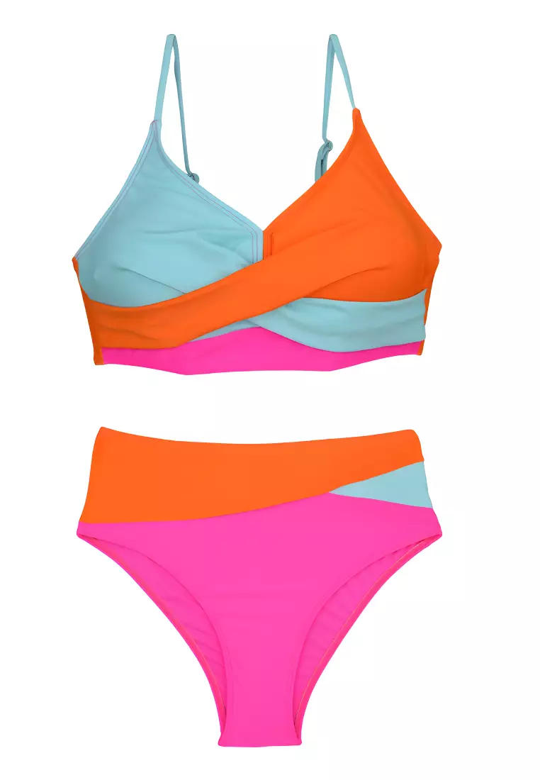 Buy Lara Colorblock Glam Swimsuit 2025 Online | ZALORA
