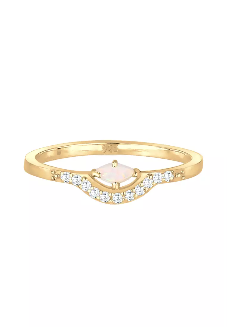 Ring Marquise Zirconia Gold Plated