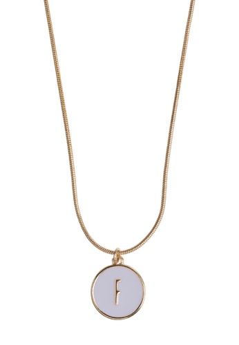 Timi of Sweden gold Letter in Snake Chain Necklace F EE12EAC393FFF9GS_1