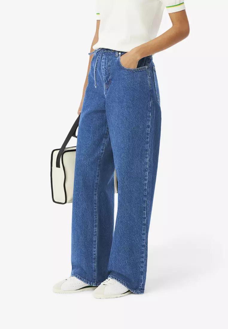 Wide Leg Denim Pants