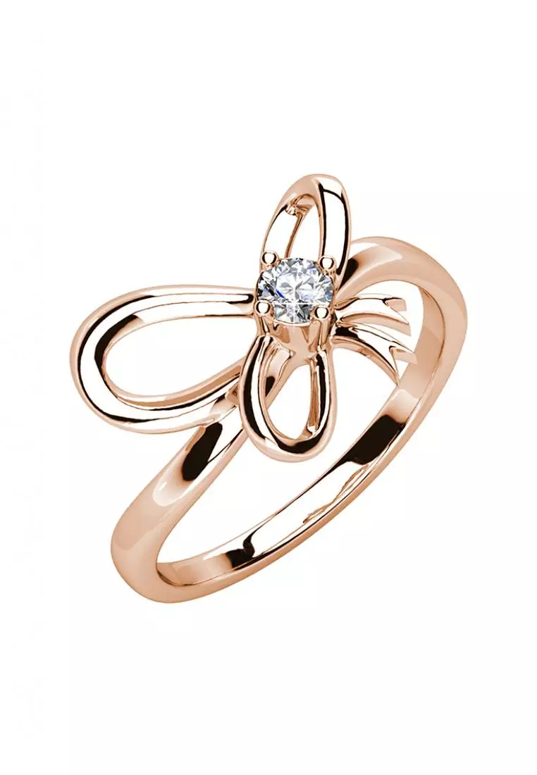 Posie Ribbon Ring RG - Cincin Crystal by Her Jewellery