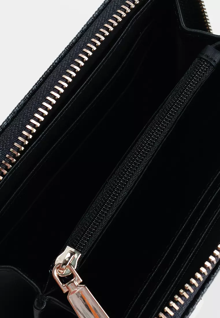 Janie Logo Medium Zip Around Purse