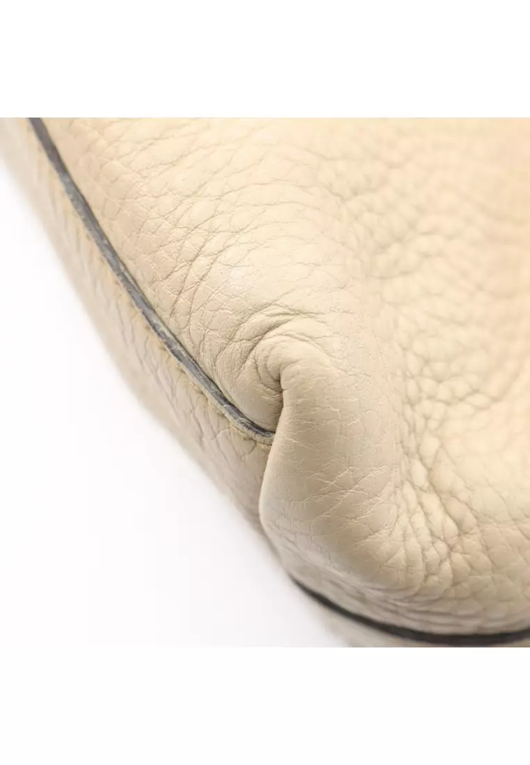 Pre-Loved Gucci Miss GG 2WAY one shoulder bag leather beige