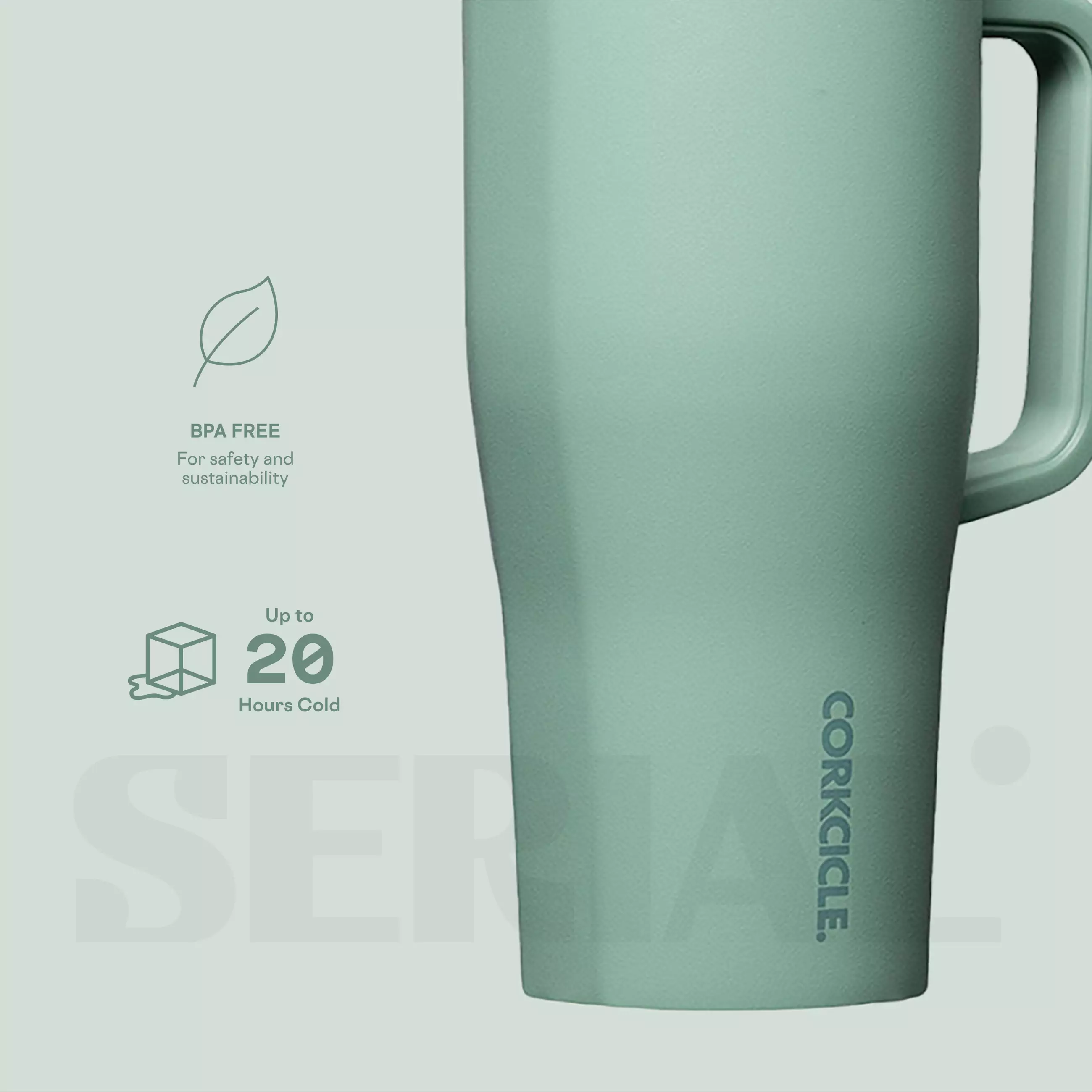 CORKCICLE Leakproof Cruiser 22oz - Thyme